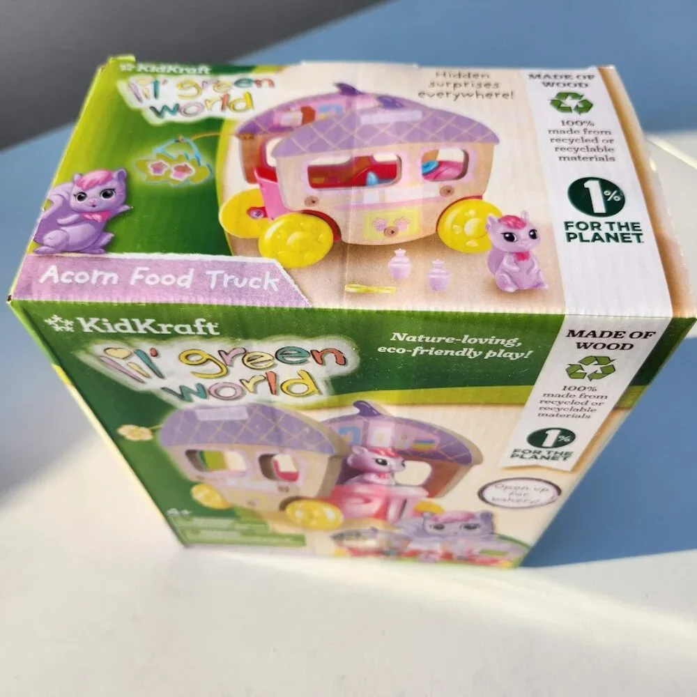 NEW KidKraft Squirrel Wooden Food Truck Doll Figure Bakery Montessori Playset Ec